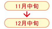 11月中旬→12月中旬